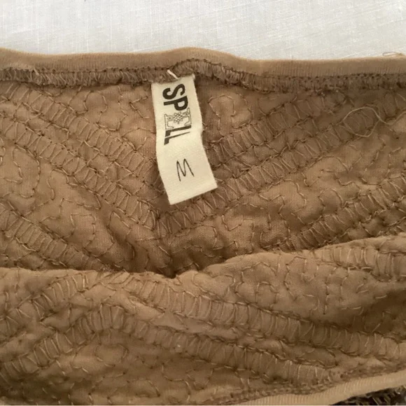 Spell Gold Sequin Mini Skirt - Picture 4 of 4